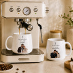 Custom Photo, Names And Date For Couples – Personalized Tapered Mug