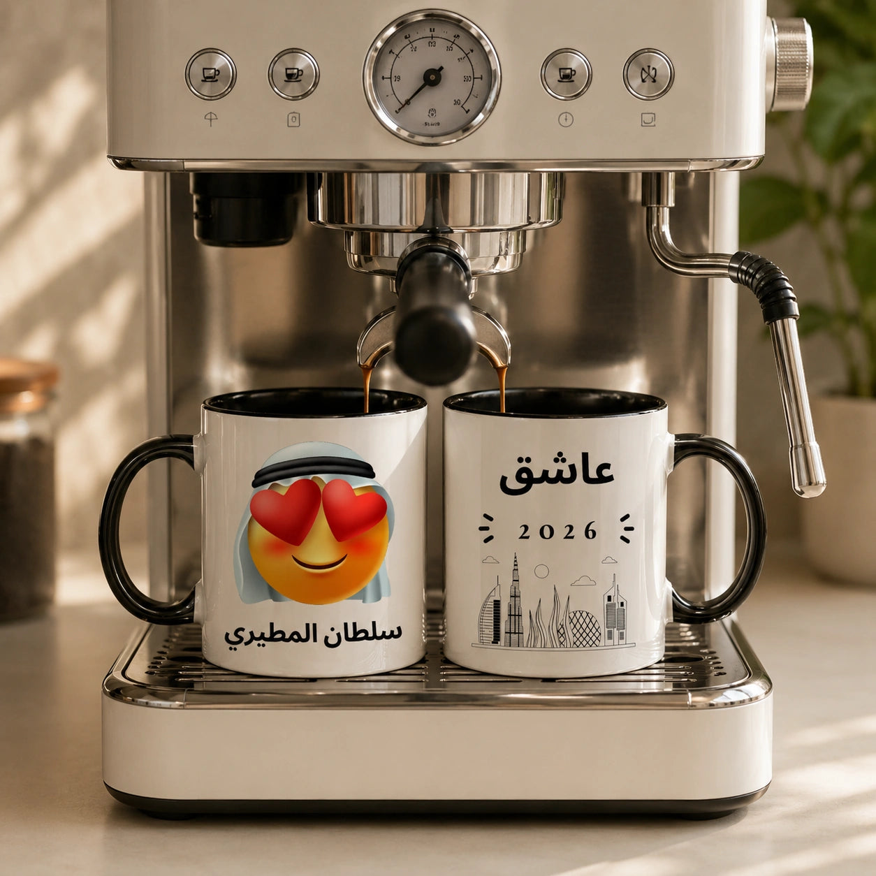 Custom Emirati Mood Emoji And Text – Personalized Mug