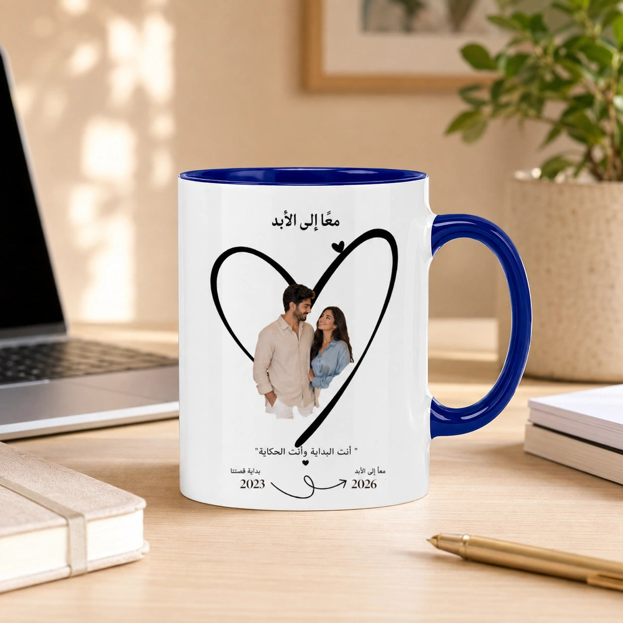 Custom Photo And Date For Couple – Personalized Mug