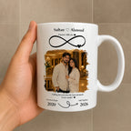 Custom Photo,Name And Date For Couple – Personalized Mug