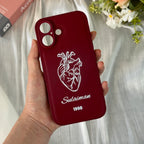 Custom Heart Memory Name & Date – Personalized Phone Case