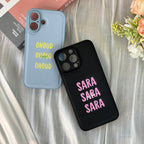 Custom Colorful Text and Message For Family – Personalized Phone Case