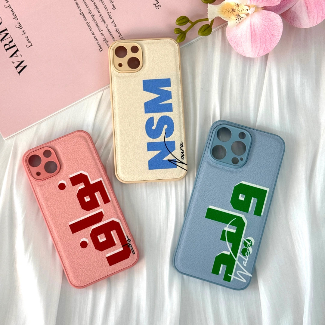 Custom Shadowed Letters and Text For Family – Personalized Phone Case