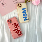 Custom Shadowed Letters and Text For Family – Personalized Phone Case