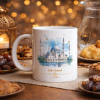 كوب "أحبك بلا حدود" للمسجد والزوجين (اسم مخصص) - كوب شخصي