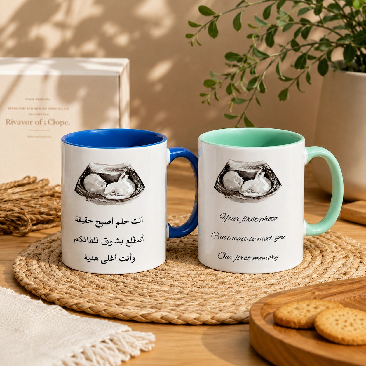 Custom Photo & Blessing Message For Baby – Personalized Mug