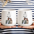 Custom Photo, Names And Date For Couples – Personalized Tapered Mug