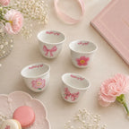 Custom Name Pink Gift– Personalized Arabic Coffee Finjan Cup Set