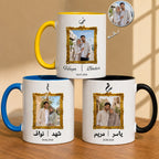 Custom Photo, Names And Calendar For Couple – Personalized Mug
