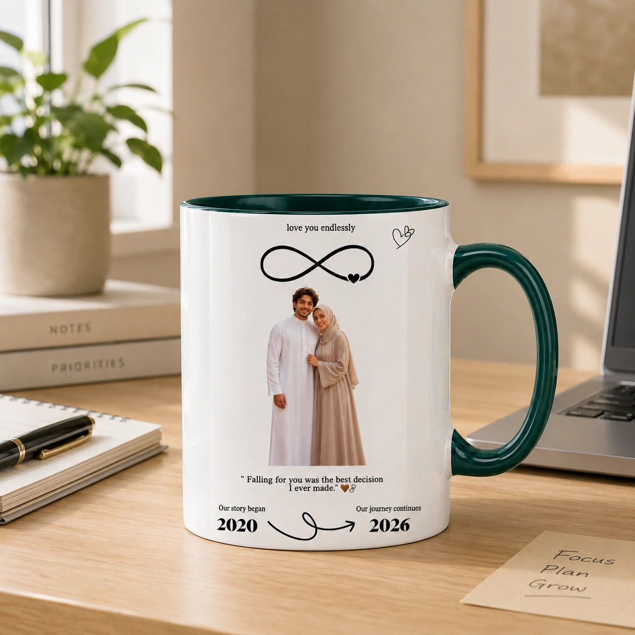 Custom Photo And Date For Couple – Personalized Mug