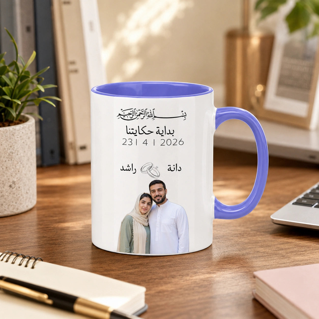 Custom Photo,Name And Date For Couple – Personalized Mug