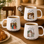 Custom Photo, Names And Date For Couples – Personalized Tapered Mug