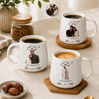 Custom Photo, Names And Date For Couples – Personalized Tapered Mug
