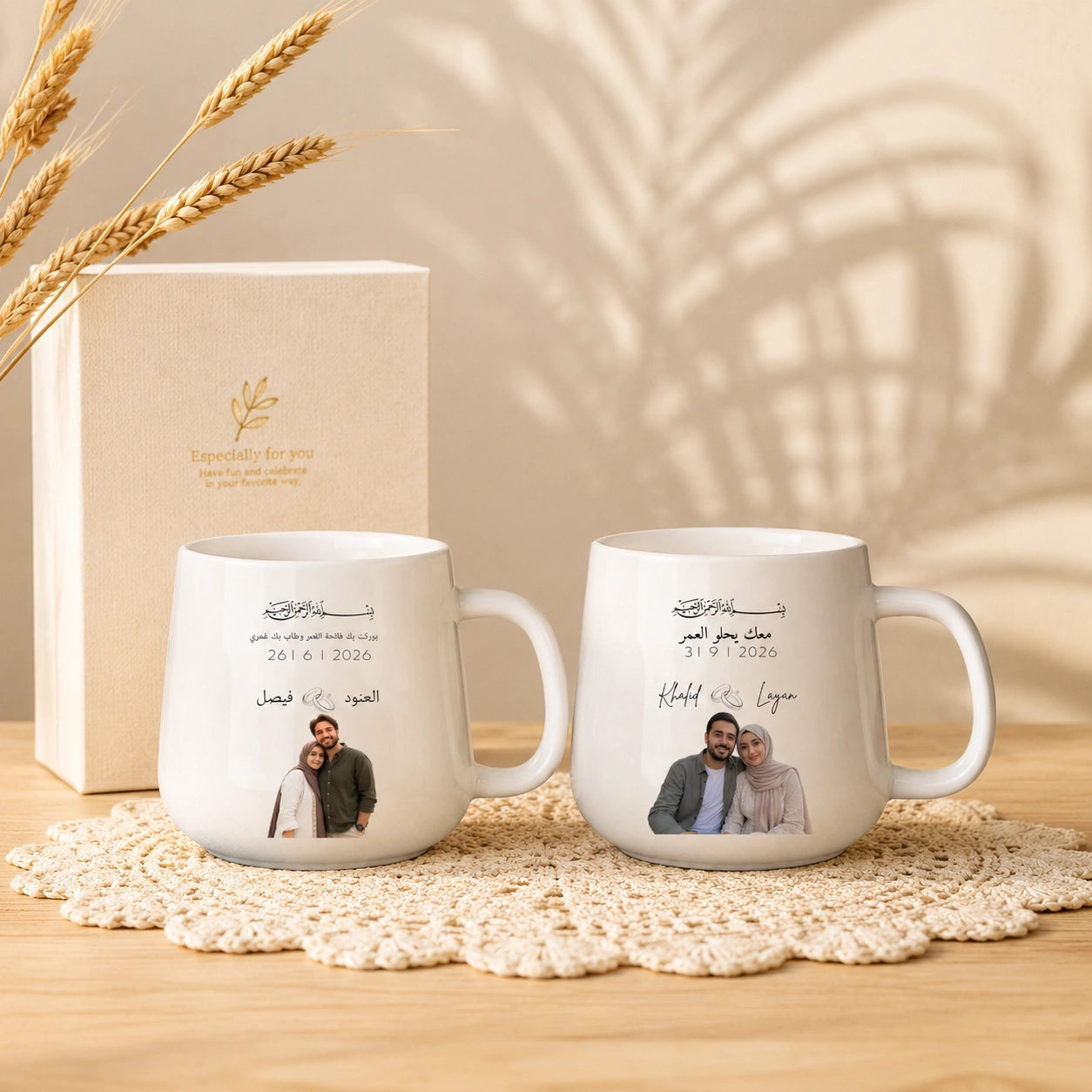 Custom Names And Date For Couples – Personalized Tapered Mug
