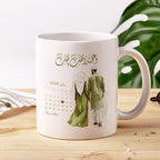 كوب مخصص للأزواج المسلمين (أسماء مخصصة وذكرى زواج) - كوب شخصي