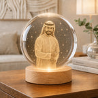 Custom Photo For Your Special Someone Gift- Personalized Crystal Ball Night Light