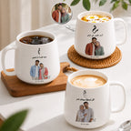 Custom Photo, Names And Date For Couples – Personalized Tapered Mug