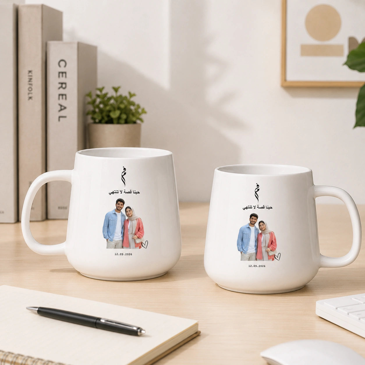 Custom Photo, Names And Date For Couples – Personalized Tapered Mug