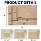 Custom Watercolor Pet Portrait & Text Doormat - Personalized Non-Slip Square Doormat