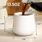 Custom Photo, Names And Calendar For Couples – Personalized Tapered Mug