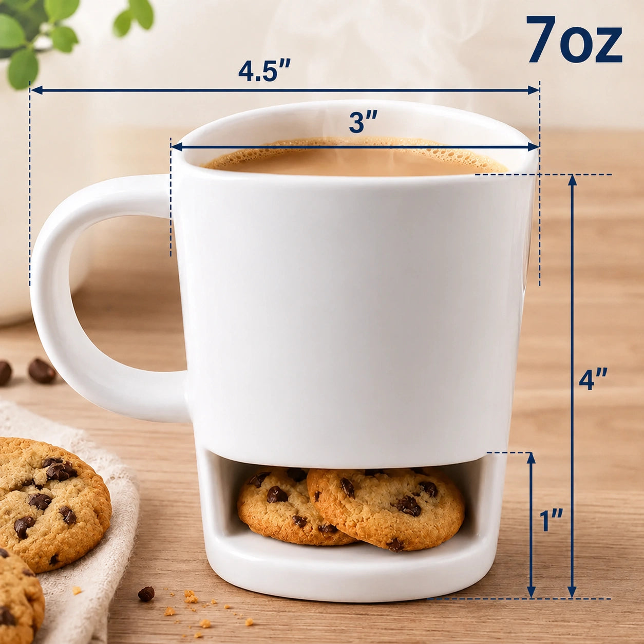 Custom Funny Emoji Expression And Text – Personalized Cookie Mug