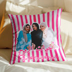 وسادة شخصية تحمل صورة "قبيلتي" لأفضل الأصدقاء (الحشوة متضمنة)