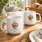 Custom Photo, Names And Date For Couple – Personalized Tapered Mug