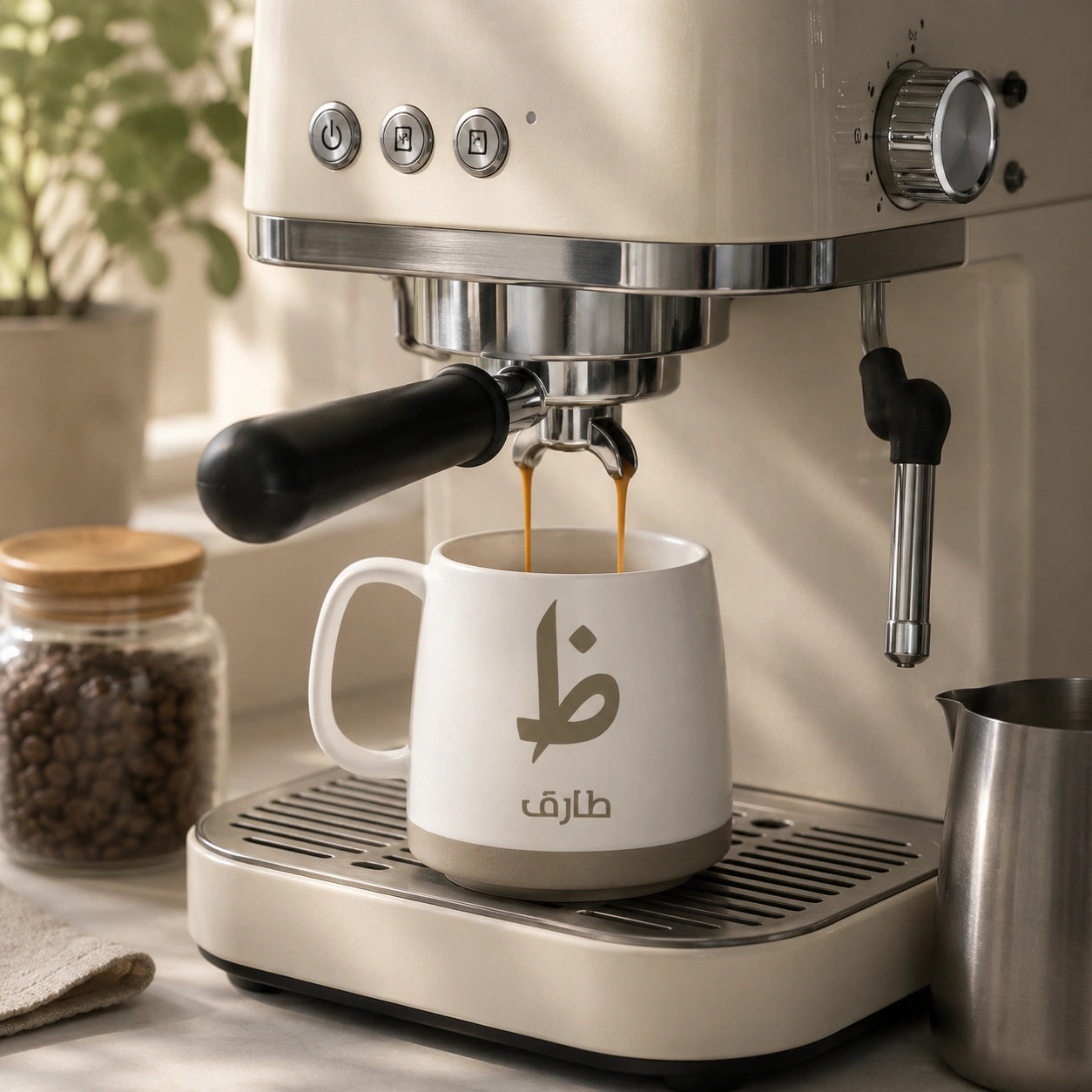 Custom Arabic Letter Blocks And Name -Personalized Mug