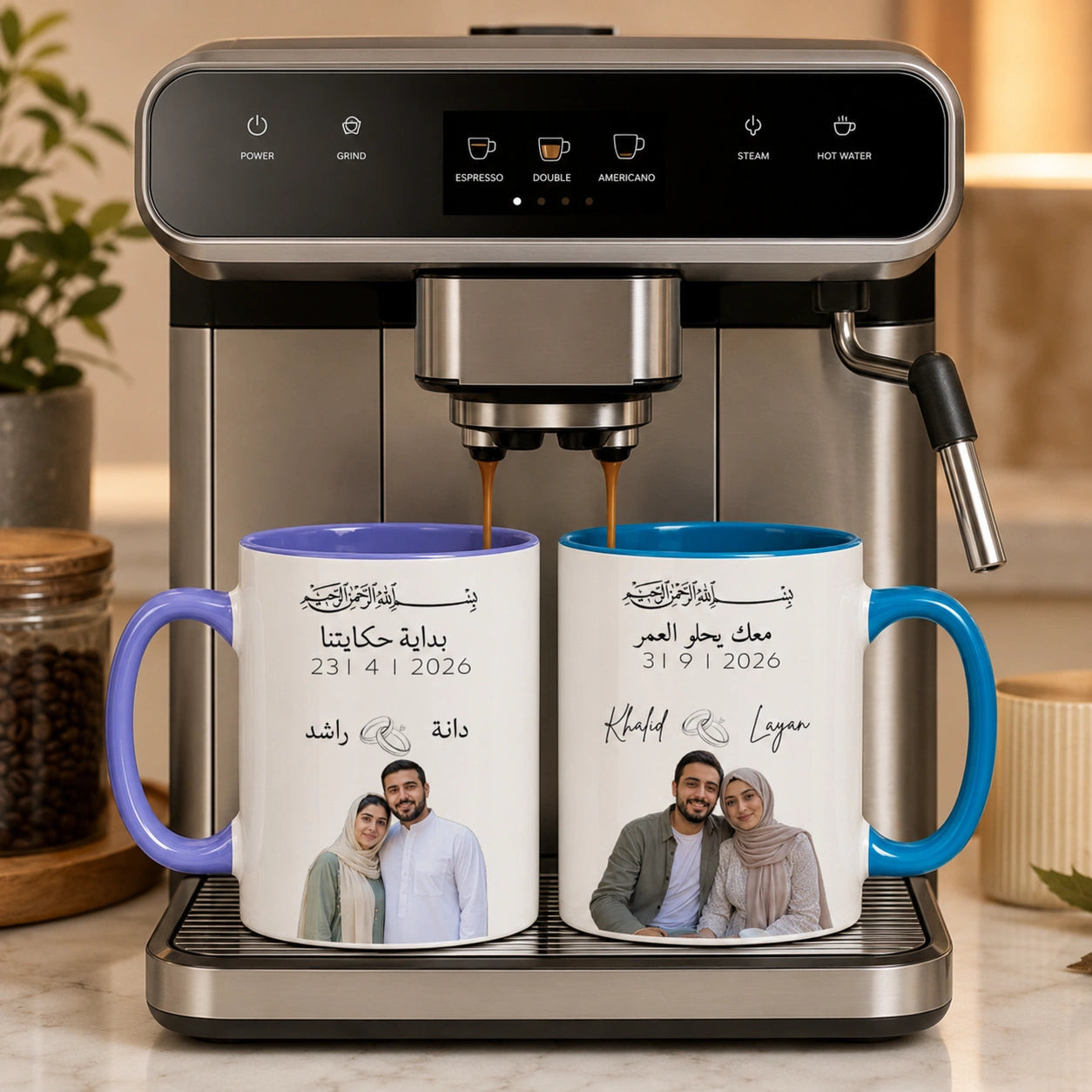 Custom Photo,Name And Date For Couple – Personalized Mug