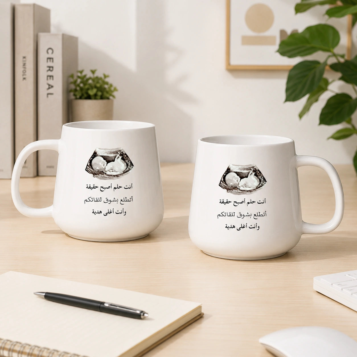 Custom Newborn Photo & Loving Message – Personalized Tapered Mug