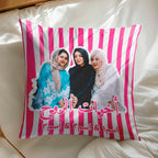 وسادة شخصية تحمل صورة "قبيلتي" لأفضل الأصدقاء (الحشوة متضمنة)