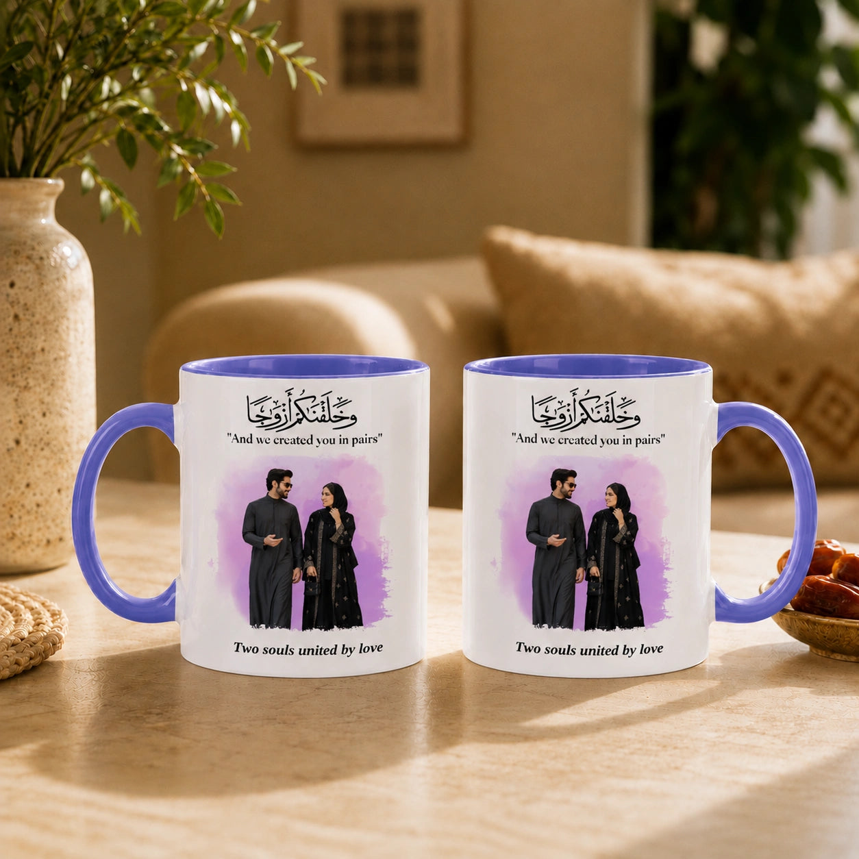 Custom Photo And Message For Couples – Personalized Mug