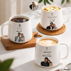 Custom Photo, Names And Date For Couples – Personalized Tapered Mug
